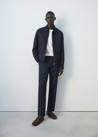 MANGO MAN Regular Hose 'Oyster' in Blau