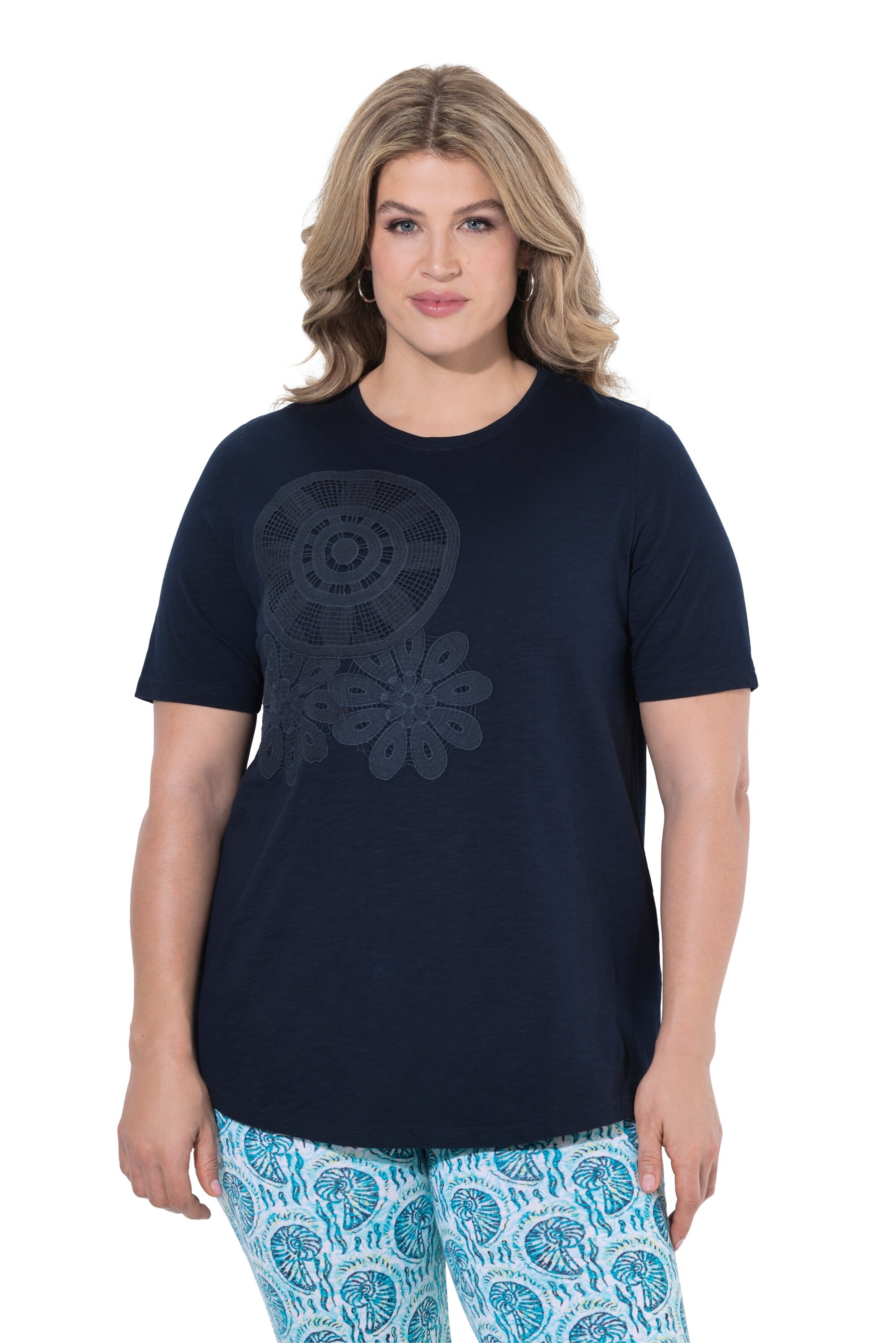 Ulla Popken Shirt in Blau: Vorderseite