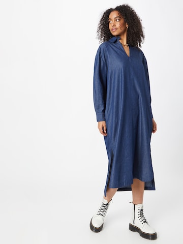 Line of Oslo Košeľové šaty 'Fonda' - Modrá: predná strana