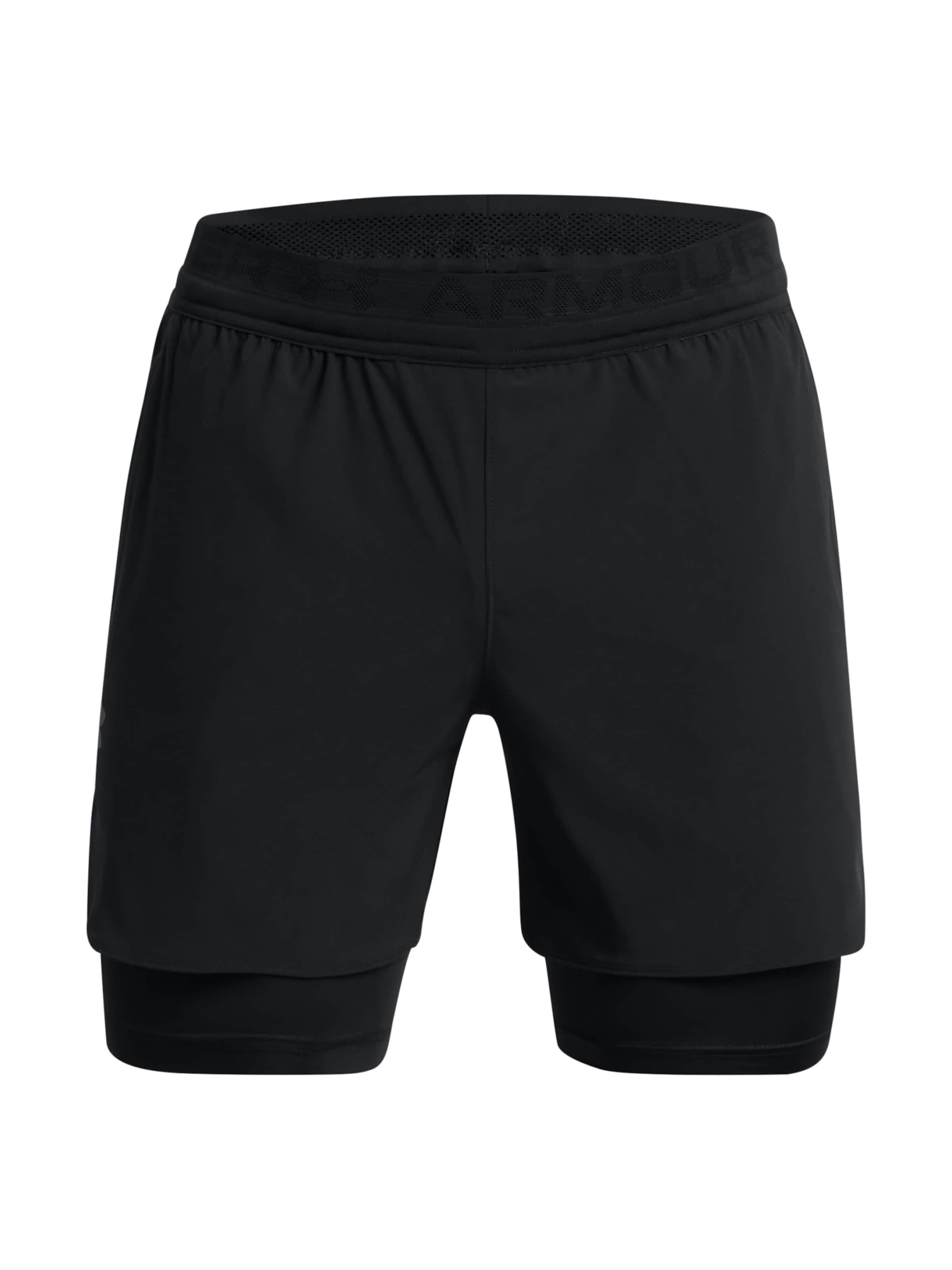 UNDER ARMOUR Regular Sports trousers in Black: front
