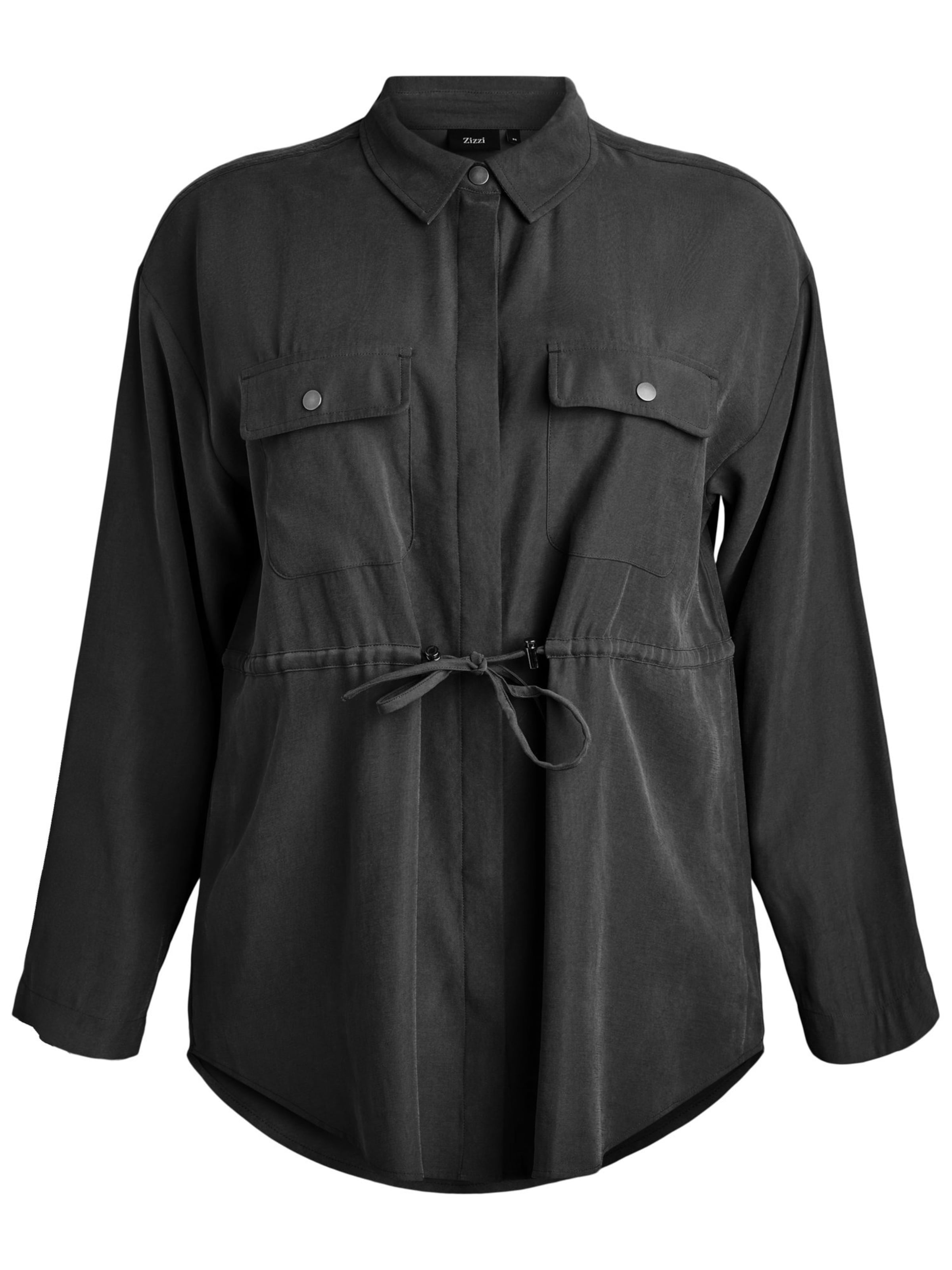 Zizzi Туника 'Mdana' в черно: отпред