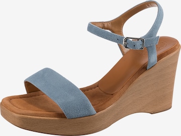 UNISA Strap Sandals 'Rita_22' in Blue: front