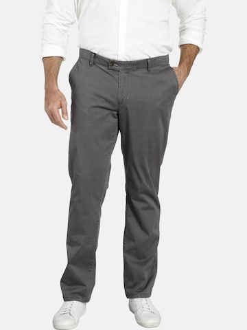 Charles Colby Regular Pants ' Baron Kirian ' in Grey: front