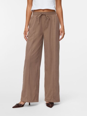 VERO MODA - Pierna ancha Pantalón en marrón: frente
