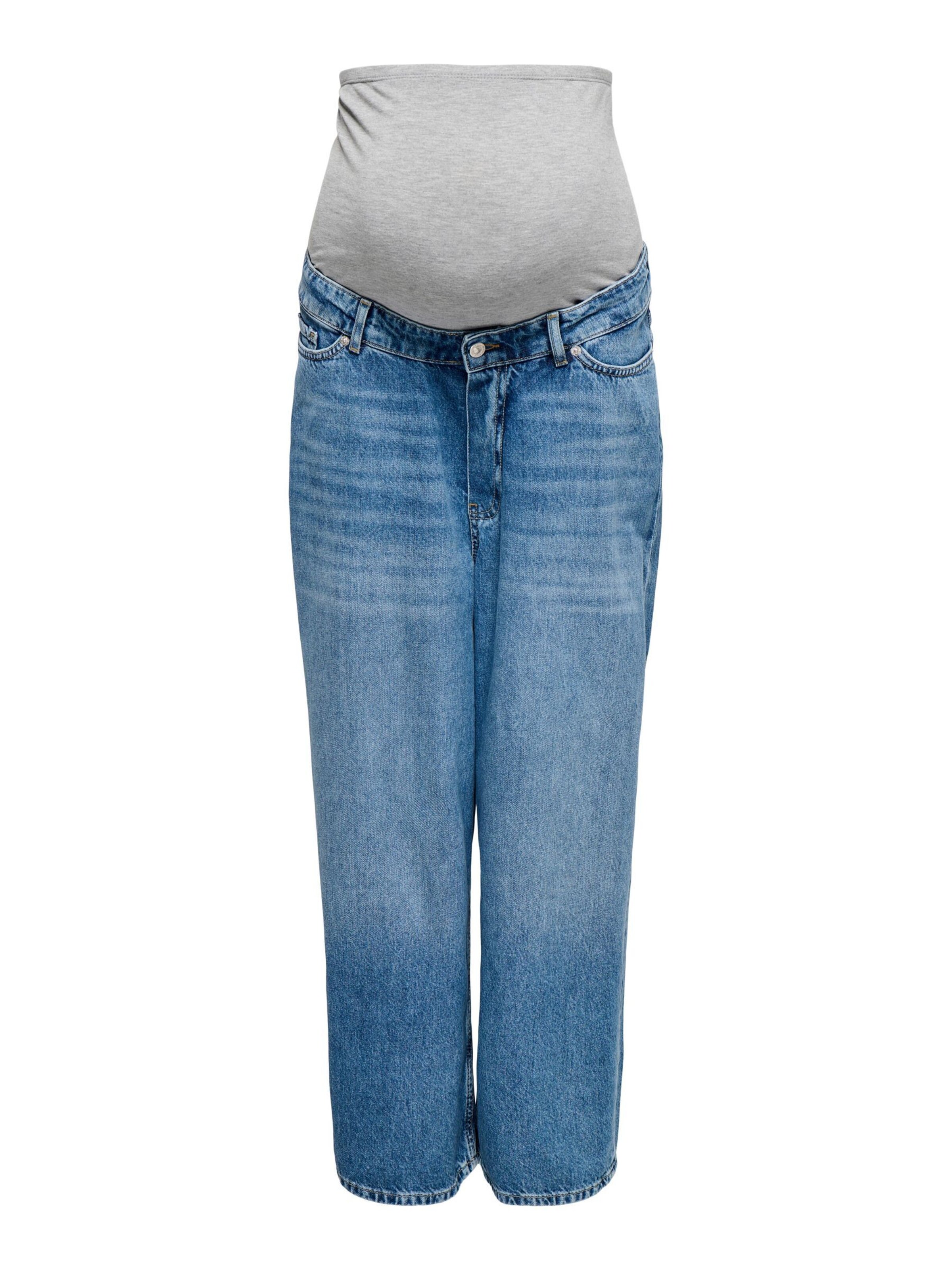 Only Maternity Wide leg Jeans 'OLMJosep' in Blue