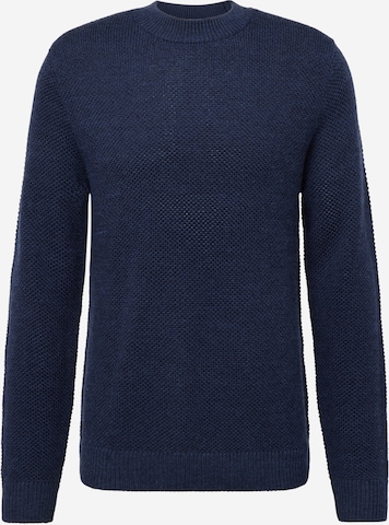 JACK & JONES Sweater 'HUNT' in Blue: front