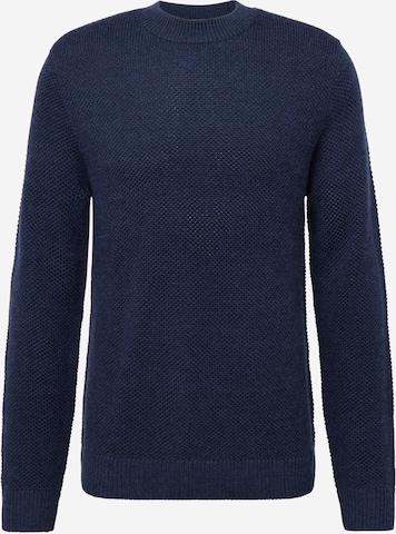 JACK & JONES Trui 'HUNT' in Blauw: voorkant