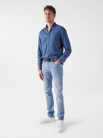 Salsa Jeans Regular Fit Hemd in Blau