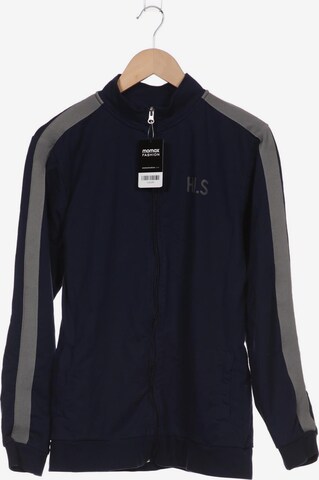 H.I.S Sweatshirt & Zip-Up Hoodie in M in Blue: front