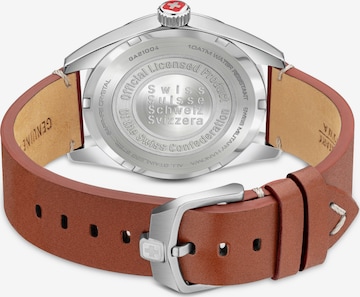 SWISS MILITARY HANOWA Analoog horloge 'FALCON' in Bruin