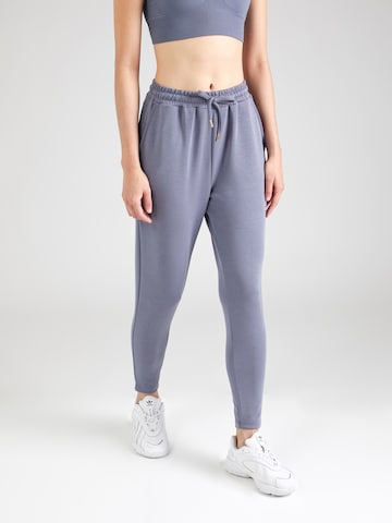 Effilé Pantalon de sport 'Jacey V2' Athlecia en gris : devant