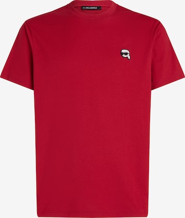 T-Shirt Karl Lagerfeld en rouge : devant