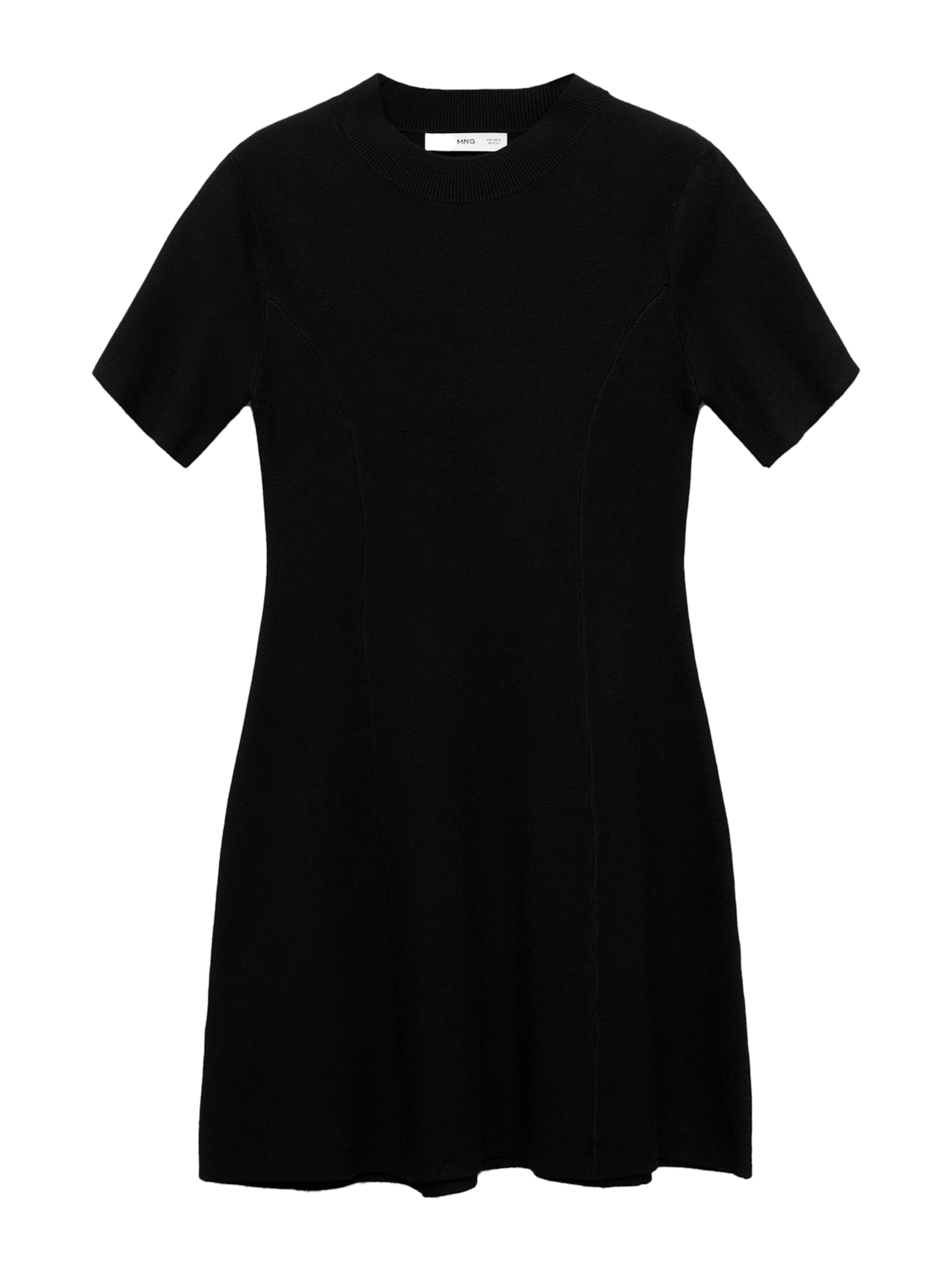 MANGO Neulemekko 'Domino' värissä musta: etupuoli