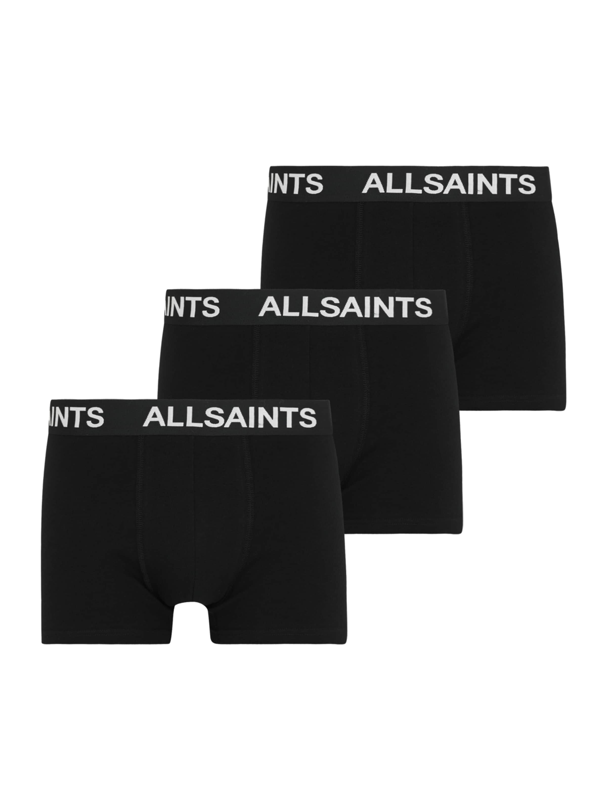 AllSaints Μποξεράκι σε μαύρο: μπροστά