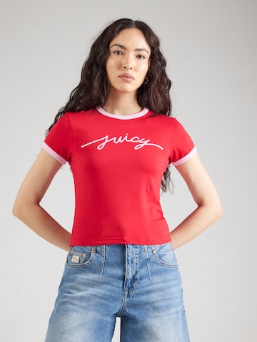 Juicy Couture Футболка 'Ringer' в Красный: спереди