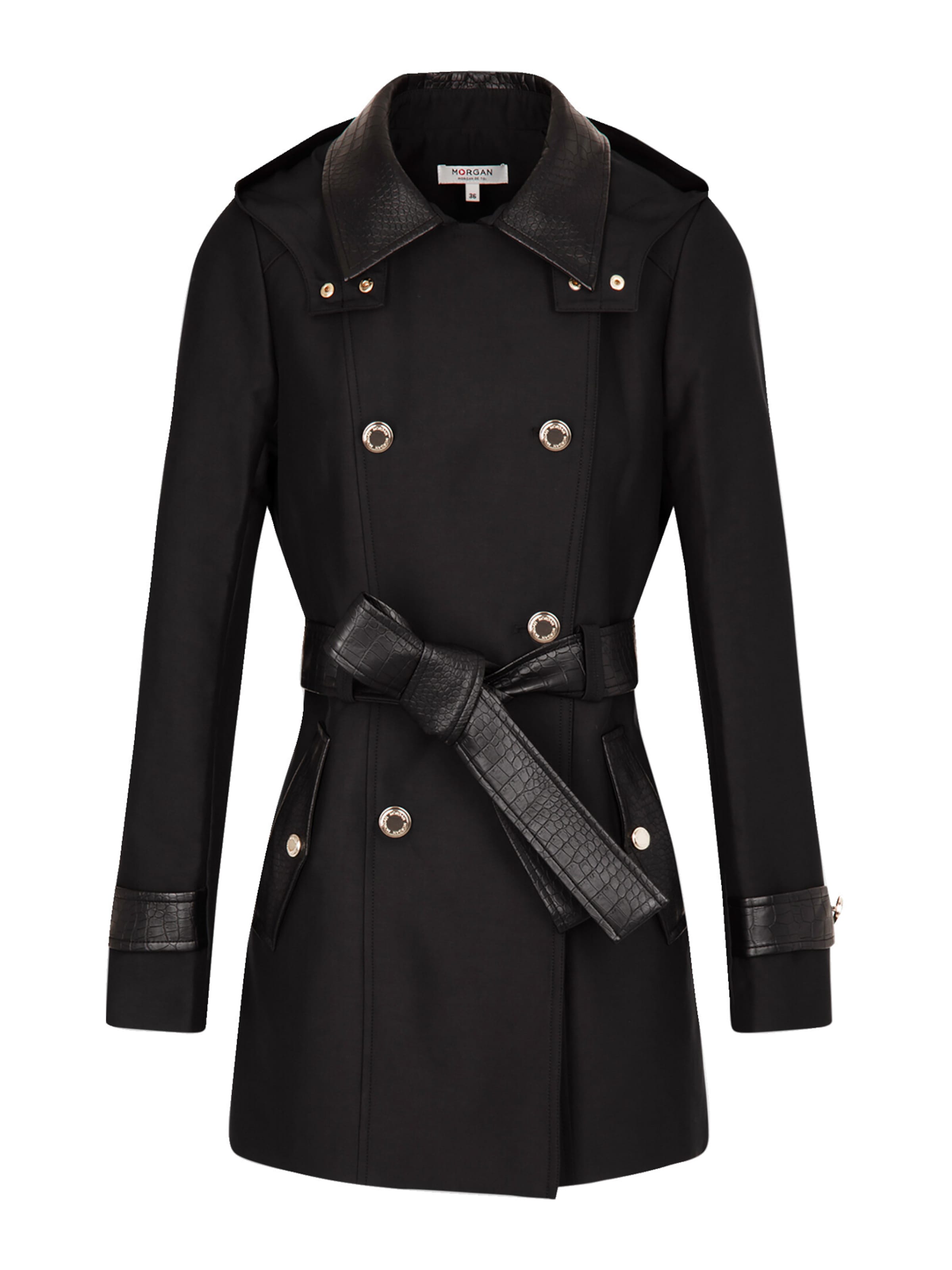 Morgan Přechodný kabát – černá: přední strana