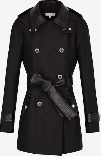 Palton de primăvară-toamnă Morgan pe negru, Vizualizare produs