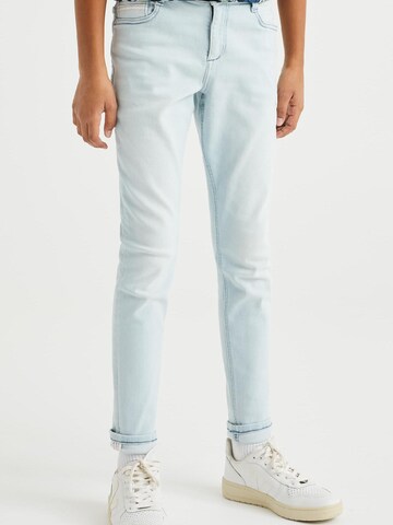 WE Fashion Slimfit Jeans in Blauw