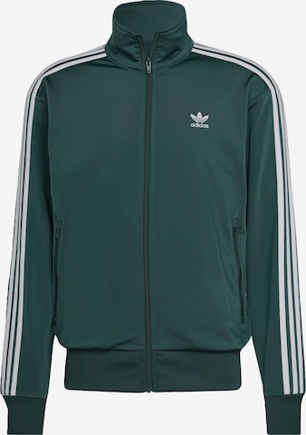 ADIDAS ORIGINALS Zip-Up Hoodie 'Adicolor Classics Firebird' in Green: front