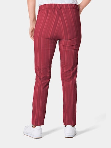 Regular Pantalon Goldner en rouge