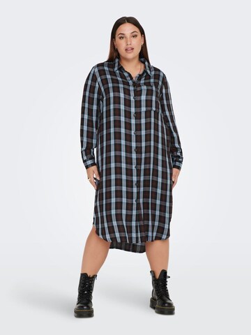 ONLY Carmakoma Shirt Dress 'Milena' in Brown