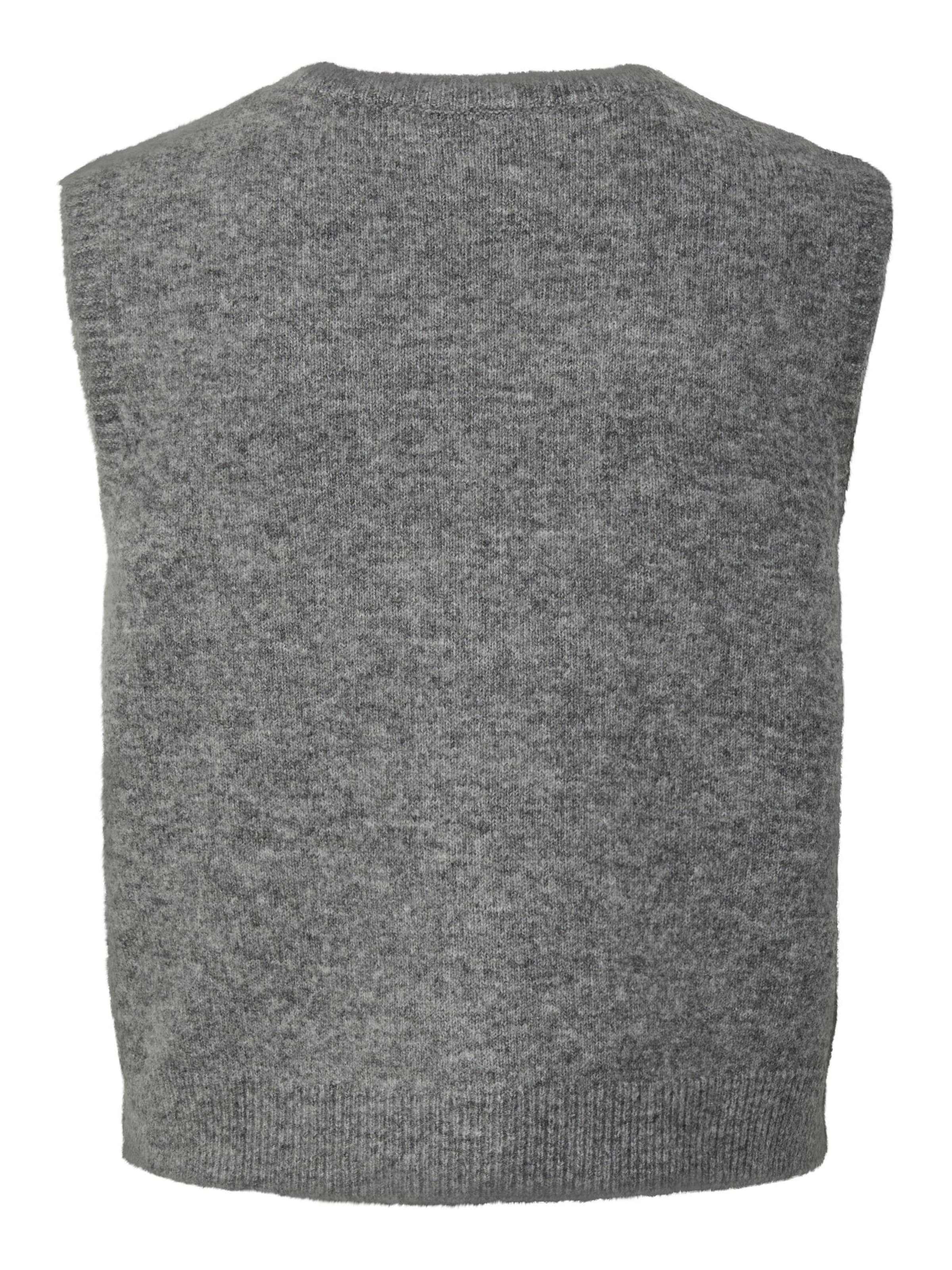PIECES - Chaleco de punto 'PCSally' en gris
