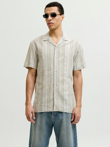 JACK & JONES Классический крой Рубашка 'Blusummer' в Зеленый: спереди