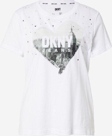balts DKNY T-Krekls: no priekšpuses