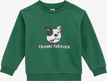 WE FashionSweater majica - zelena boja: prednji dio