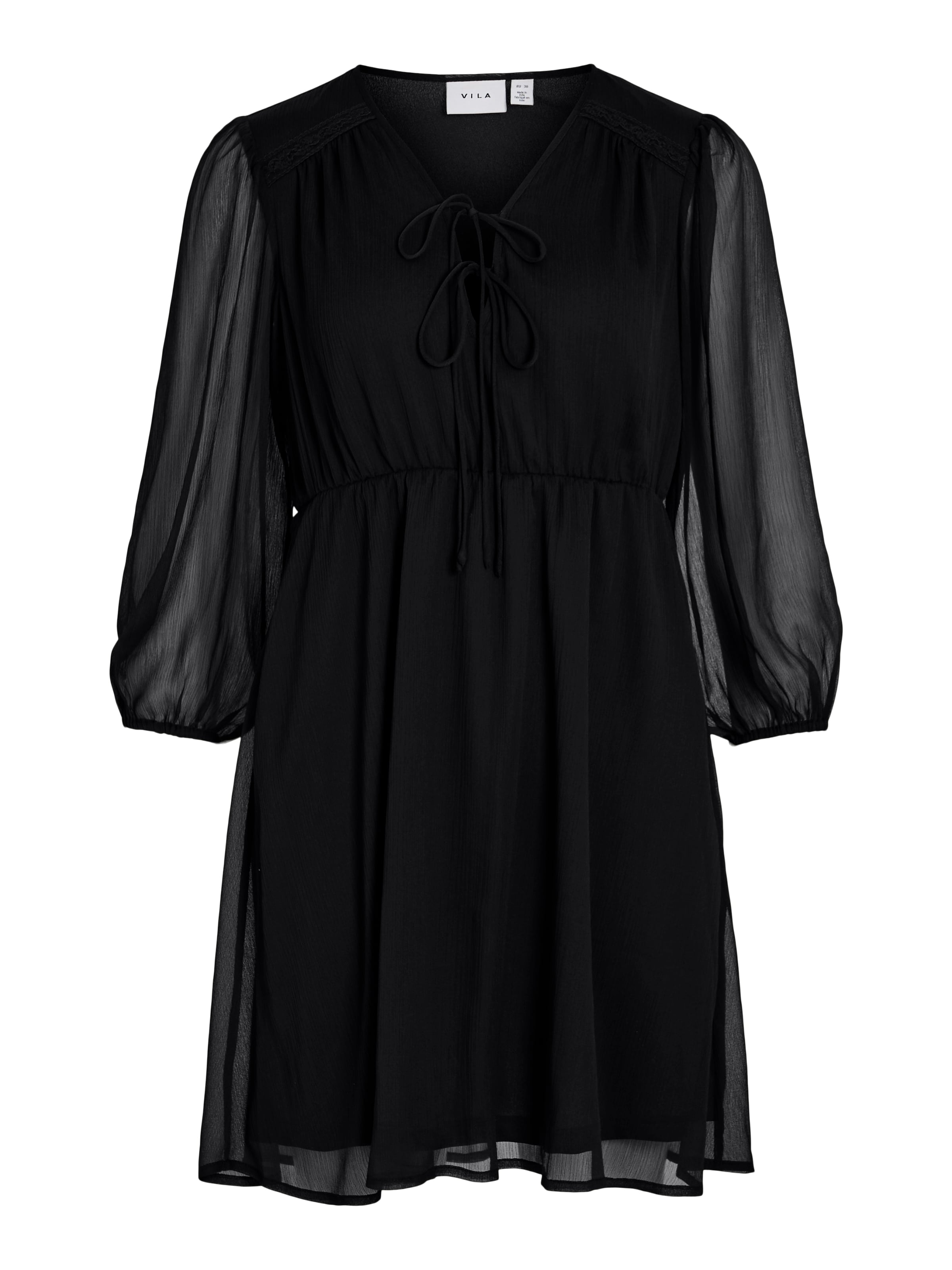 VILA Dress in Black: front