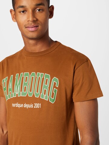 T-Shirt 'Hambourg' Derbe en marron