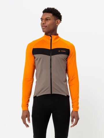VAUDE Sports sweat jacket 'Posta' in Orange: front