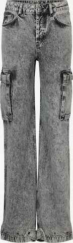 HUGO Red Loosefit Džíny s kapsami – šedá: přední strana