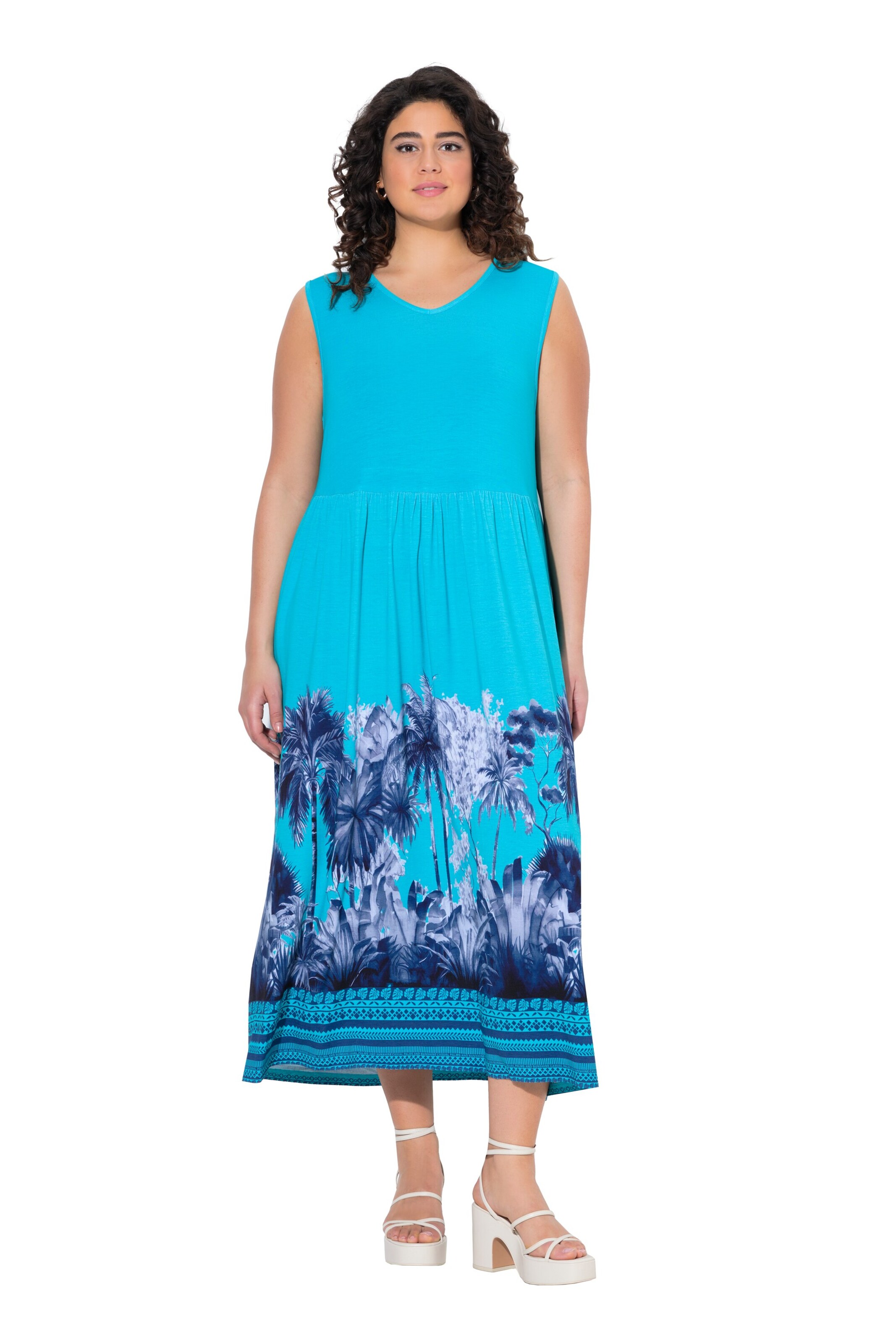 Ulla Popken Jurk in Blauw: voorkant