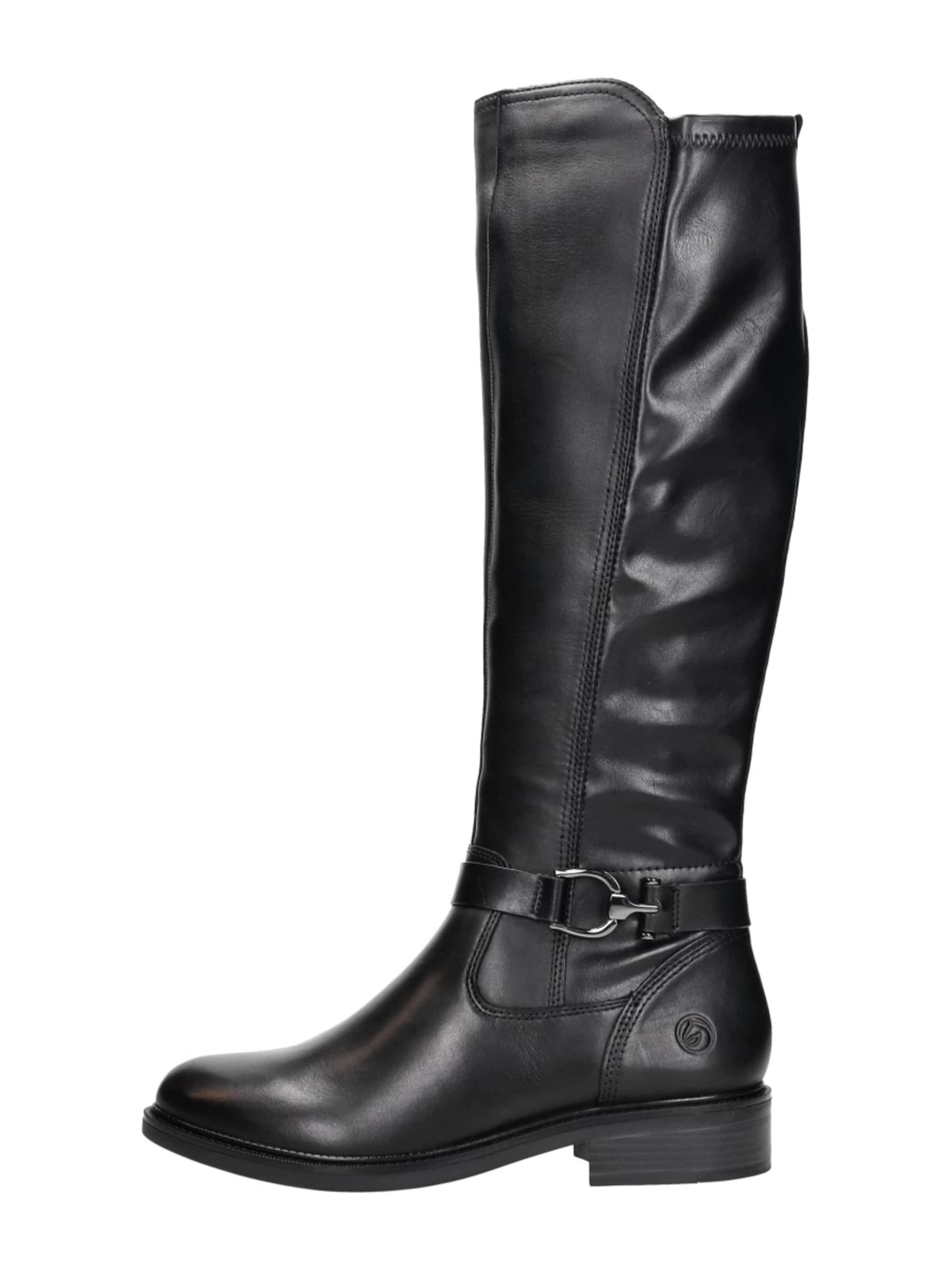 Boots 'Lange Laarzen' REMONTE en noir : devant