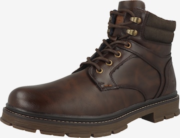 WRANGLER Veterboots ' Morgan ' in Bruin: voorkant