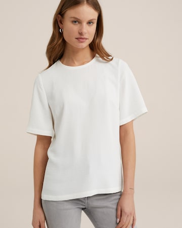 WE Fashion - Blusa em branco: frente