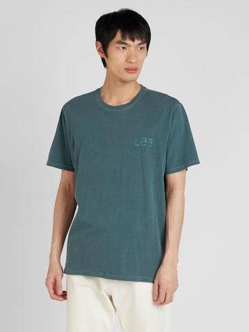 T-Shirt 'MEDIUM WOBBLY' Lee en vert : devant