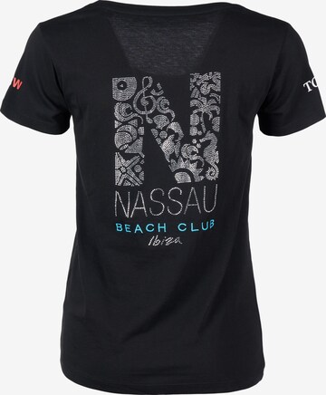 TOP GUN Shirt ' NB20116 ' in Zwart