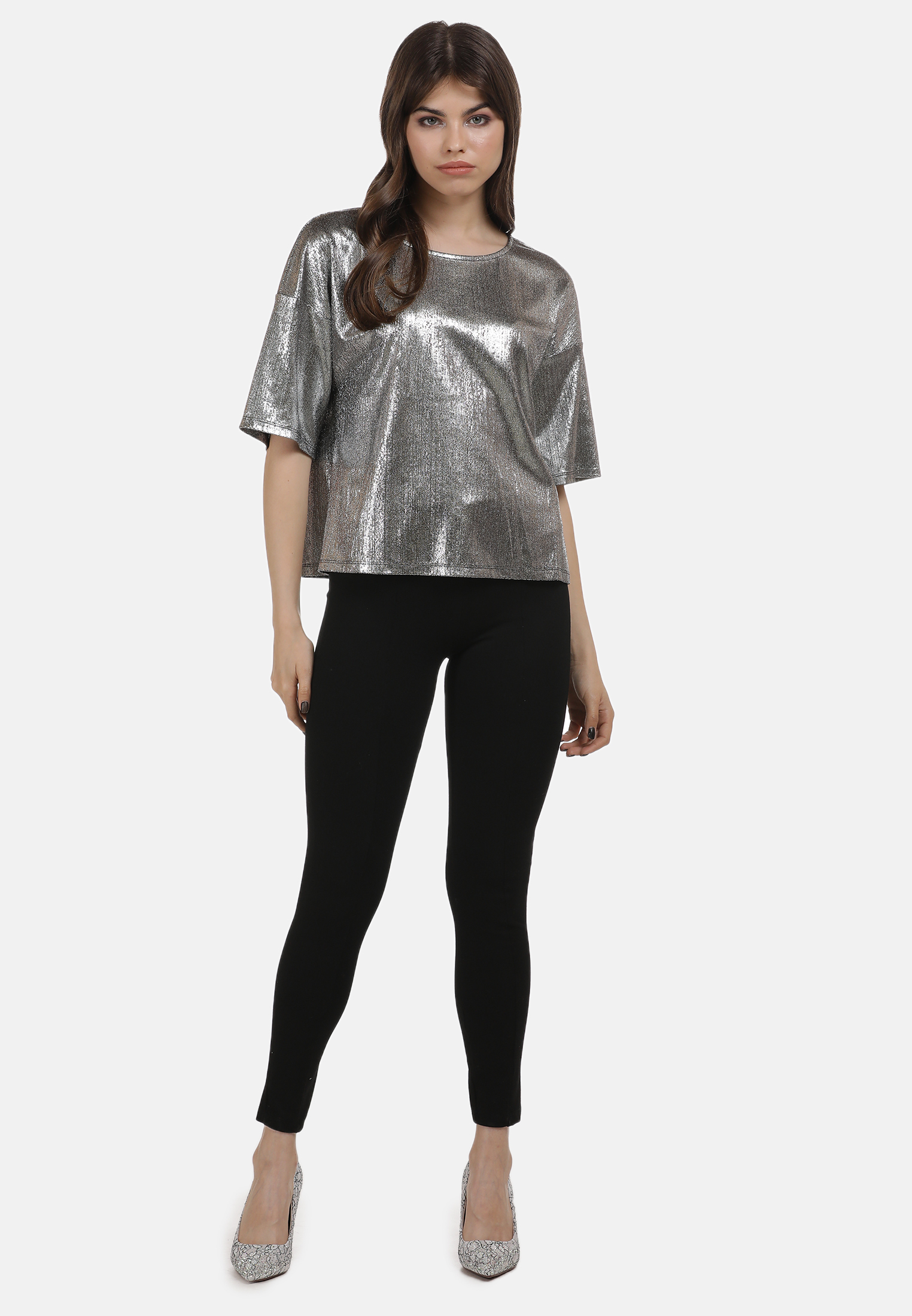myMo at night Shirt in Silber 