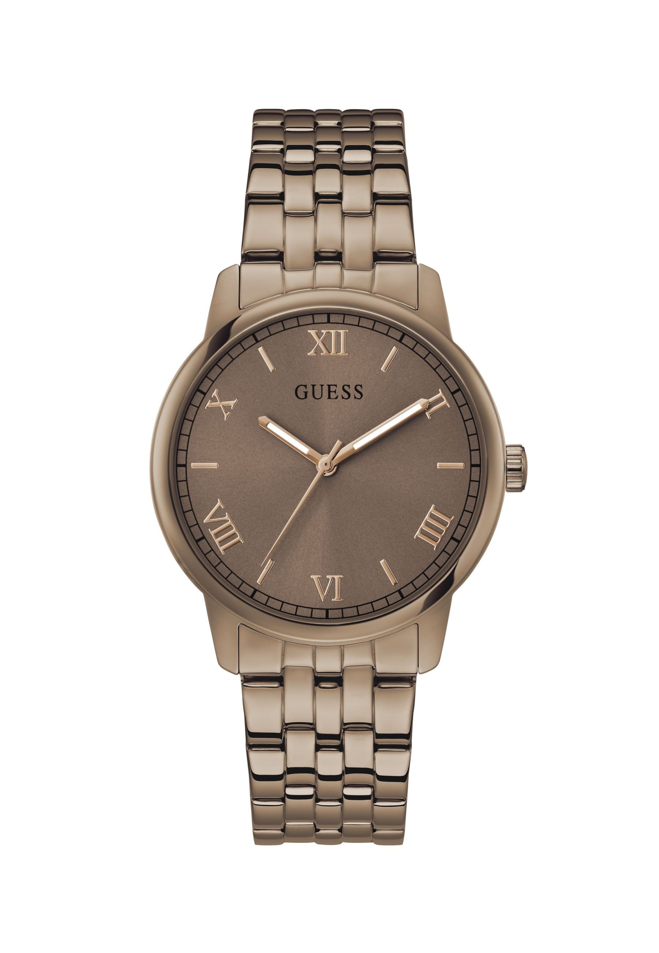 GUESS Analoguhr in One Size in braun, Produktansicht