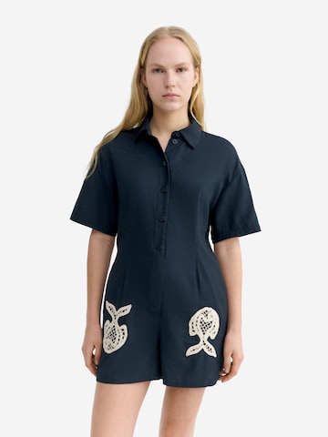Thinking MU Jumpsuit ' ROBERTA ' in Blau: Vorderseite