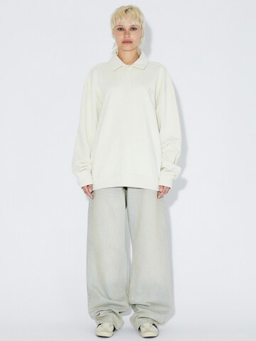 Dr. Denim Sweatshirt 'Brady Collar' in Beige