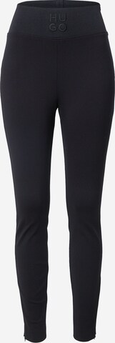 HUGO Skinny Leggings 'Hinini' in Black: front