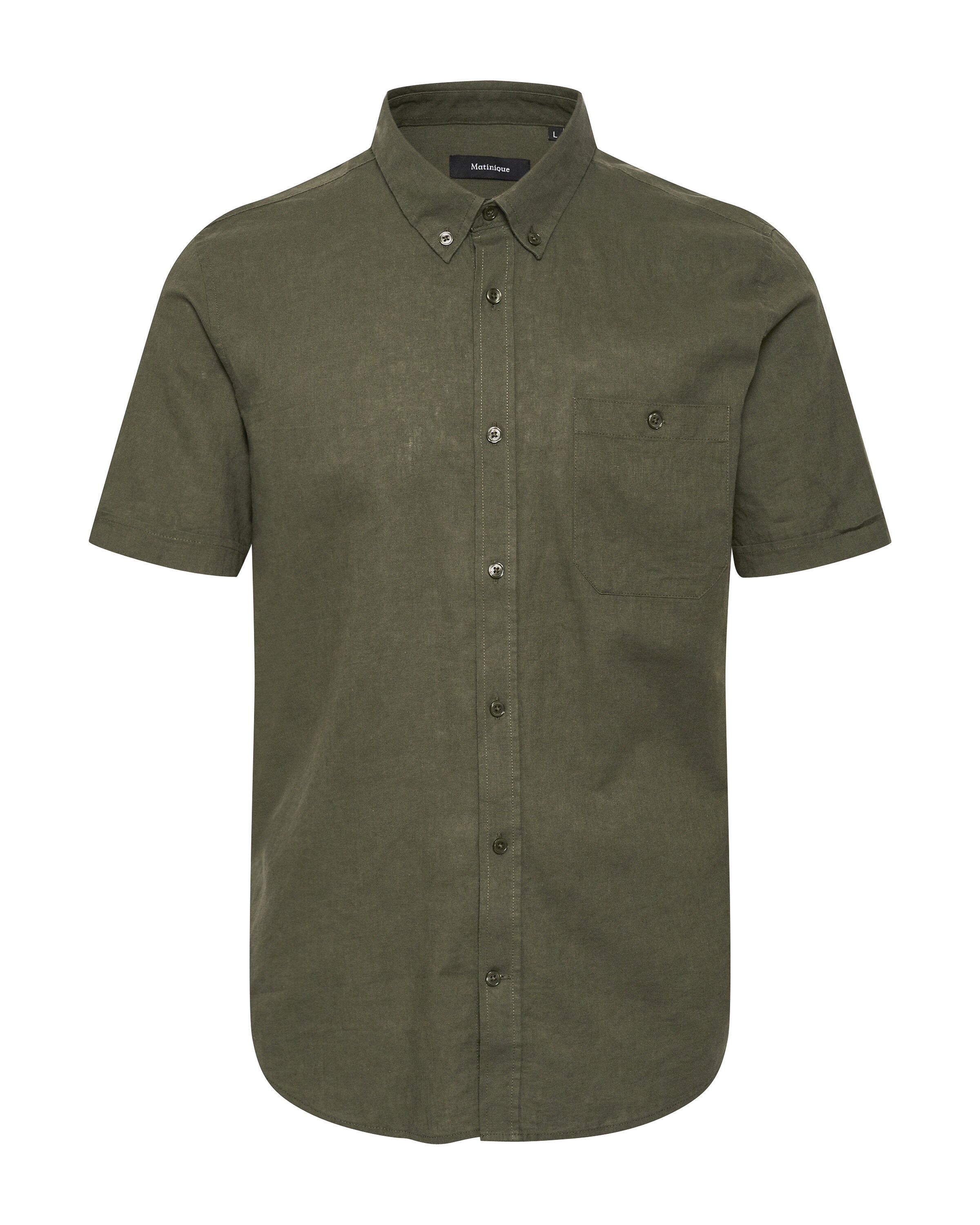 Matinique Overhemd 'Trostol ' in Groen: voorkant