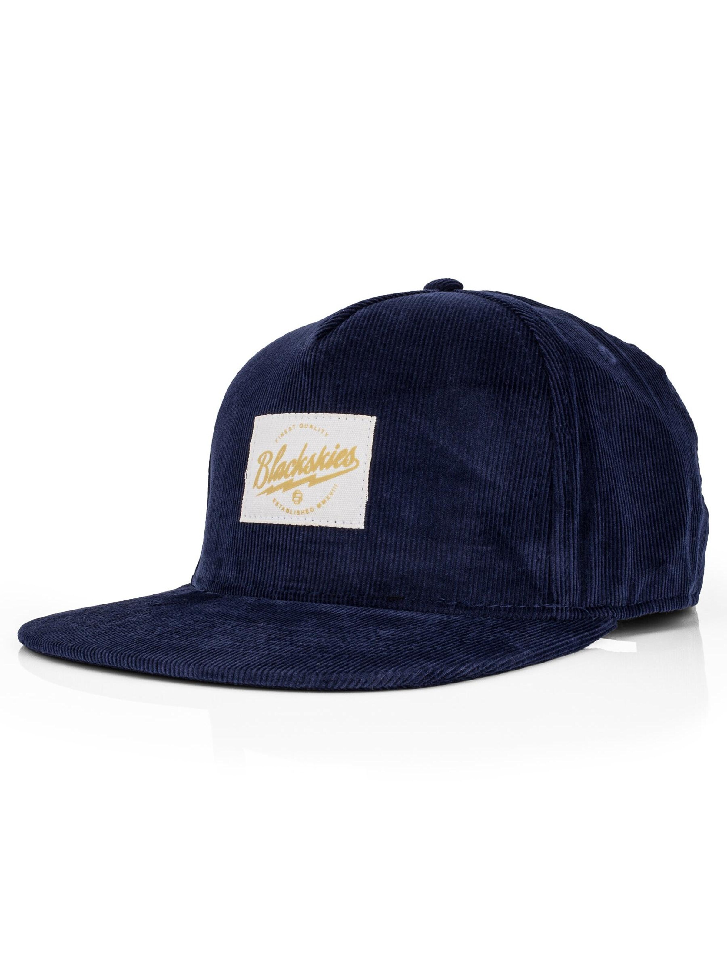 Blackskies Cap 'Cord' in Blue: front
