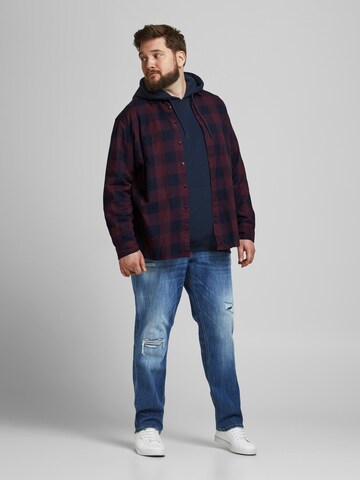 Jack & Jones Plus Klasický střih Košile 'Gingham' – fialová