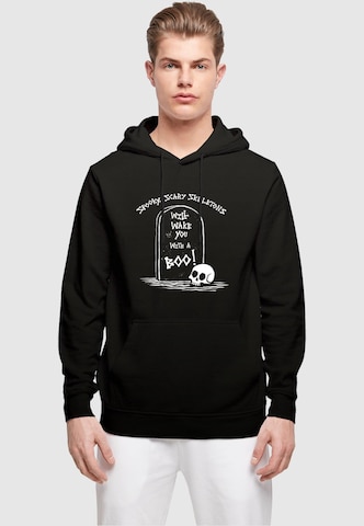 Merchcode Sweatshirt 'Spooky Scary Skeletons' in Schwarz: predná strana