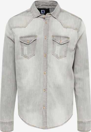 Brandit Button Up Shirt 'Riley' in Grey denim, Item view
