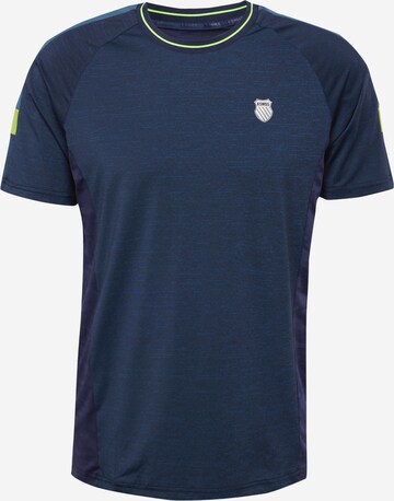 K-Swiss Performance Functioneel shirt 'HYPERCOURT' in Blauw: voorkant